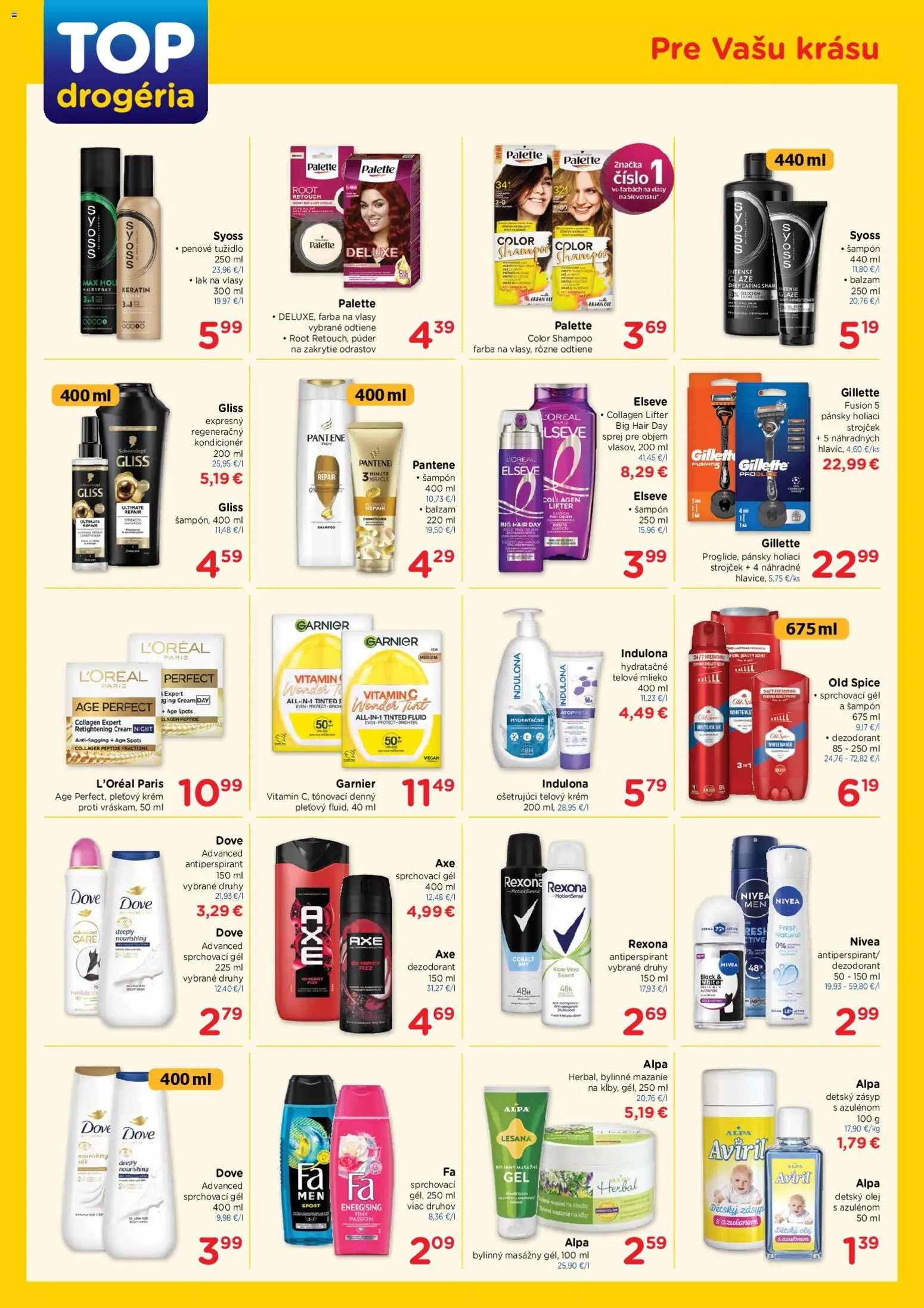 Náhľad TOP Drogéria letáku platného od 24.08.2026