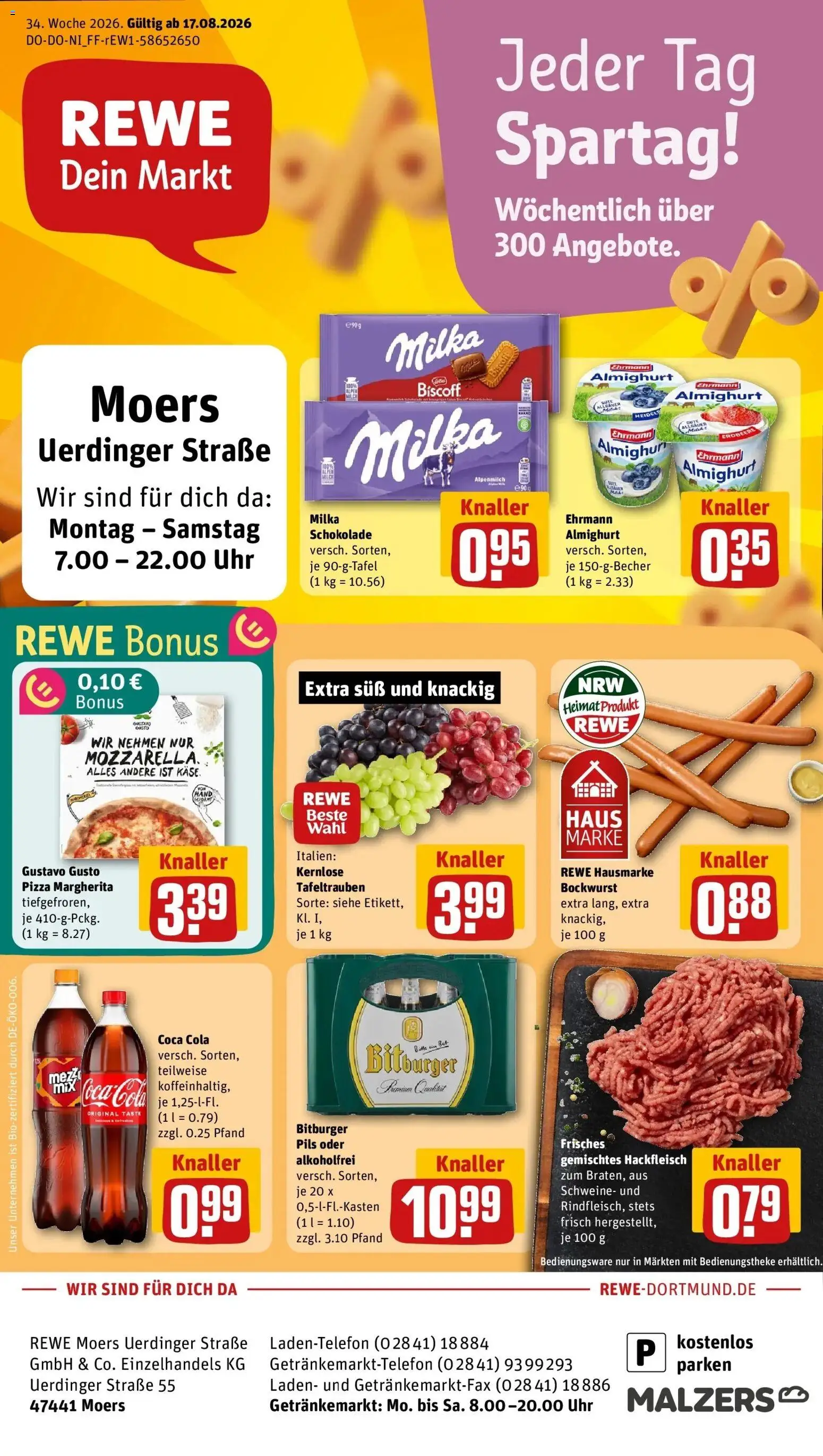Vorschau von dem Prospekt des Geschäftes Rewe, gültig ab dem 17.08.2026