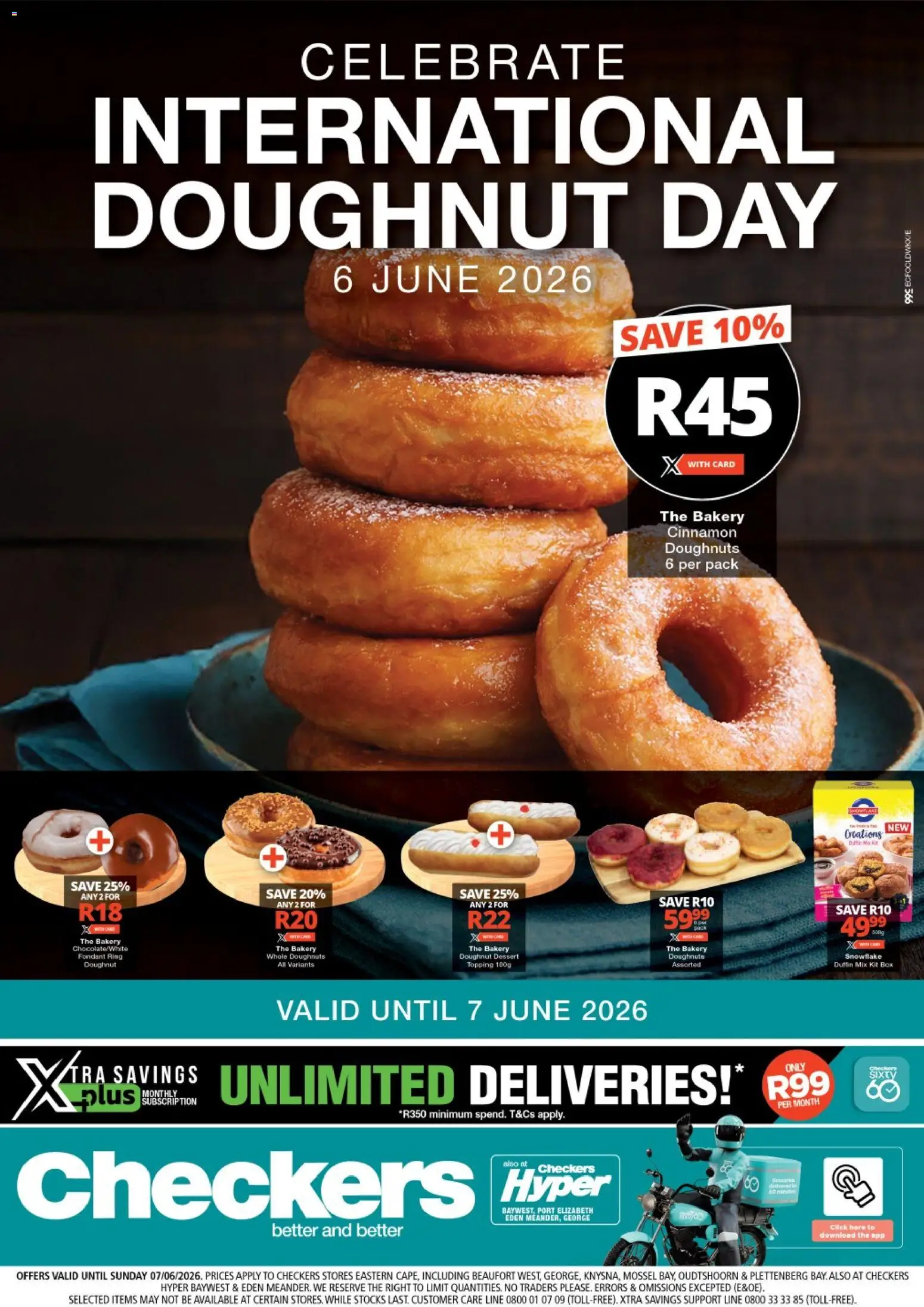 Preview of Checkers flyer valid from 01/06/2026 - Bakery, Dessert, Box