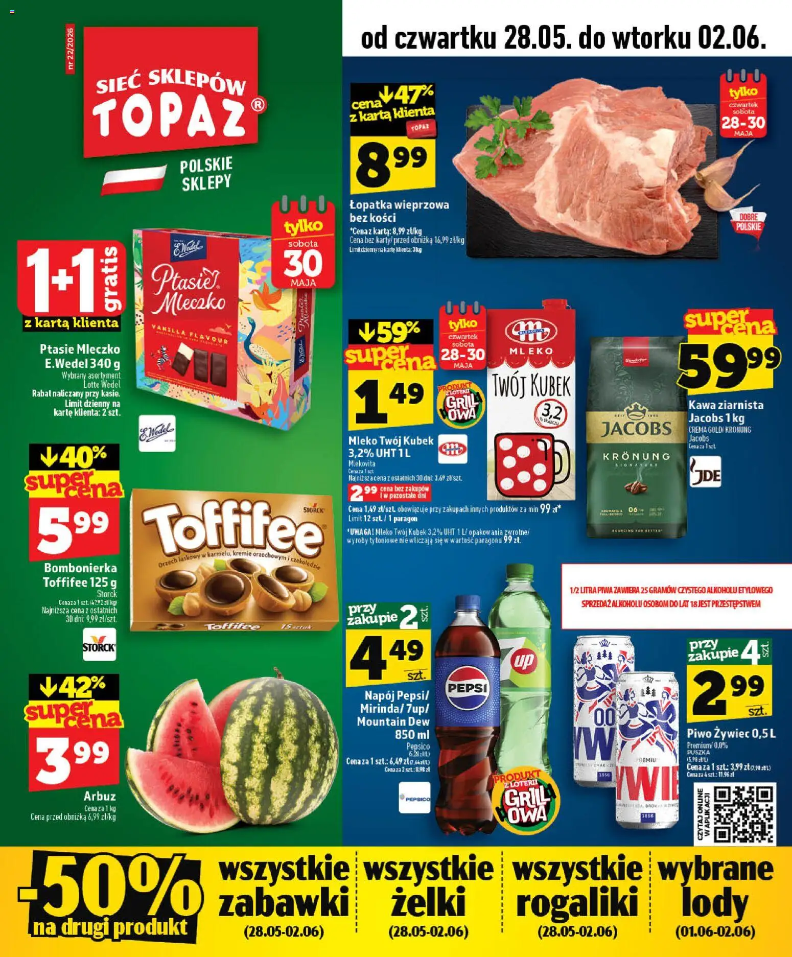 Pogląd gazetki "Topaz gazetka" ze sklepu Topaz ważnej od 28.05.2026