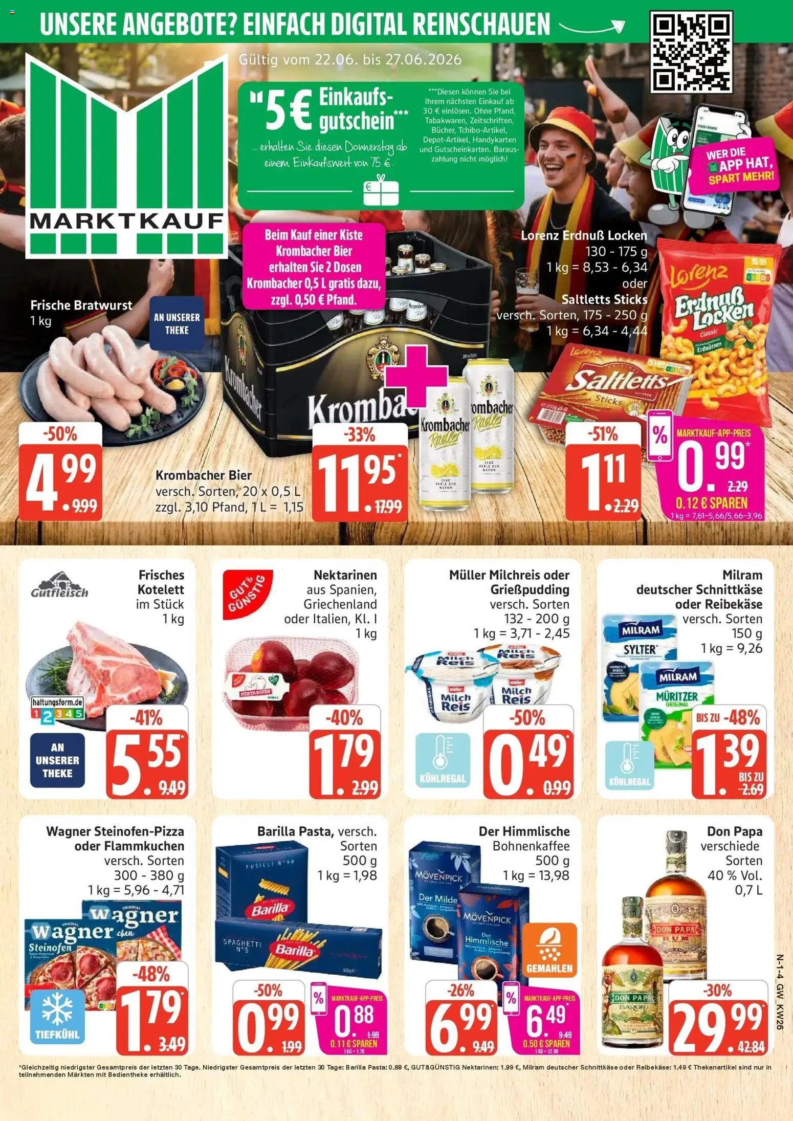Vorschau von dem Prospekt des Geschäftes Marktkauf, gültig ab dem 22.06.2026