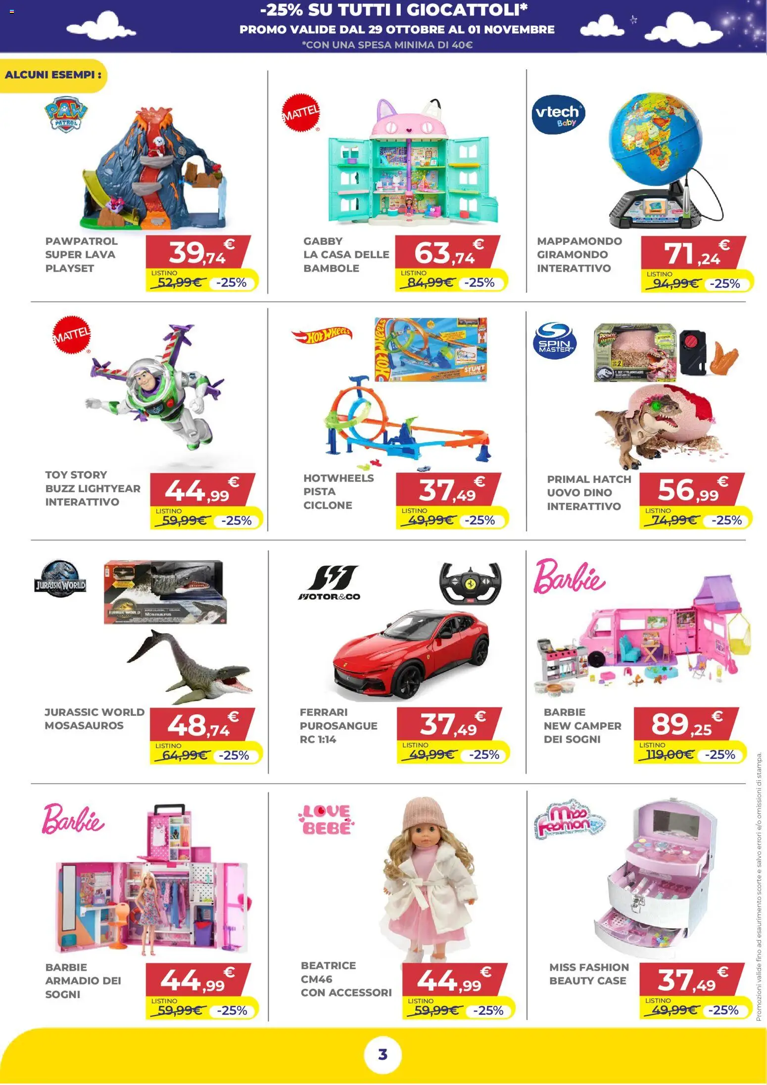 Anteprima dell'opuscolo Toys Center volantino Nuova Apertura Palermo dal negozio Toys Center valido da 29/10/2026 - Armadio