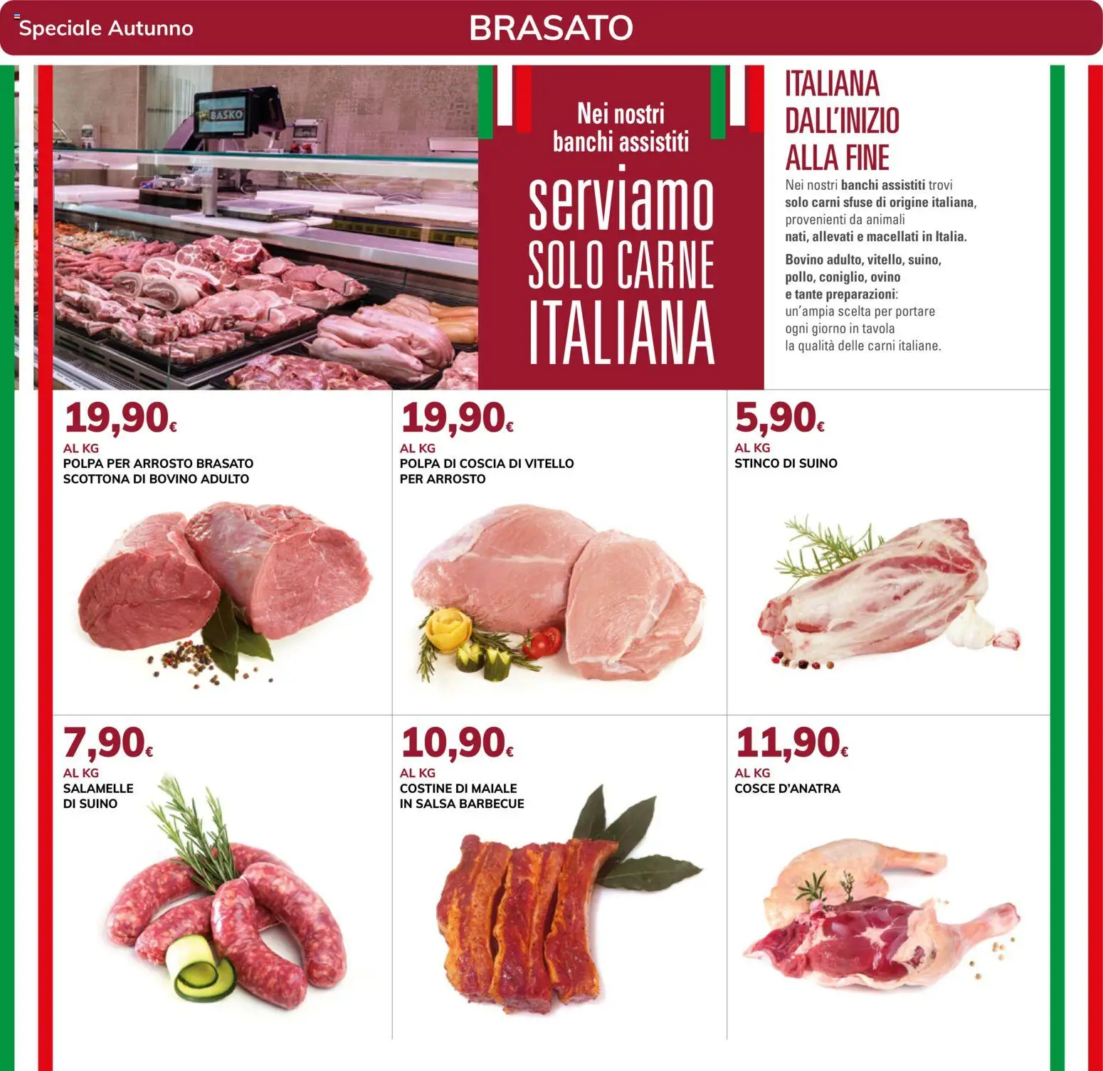 Anteprima dell'opuscolo Basko volantino Speciale Autunno dal negozio Basko valido da 20/10/2026 - Barbecue, Carne, Bovino, Arrosto, Salsa, Salsa barbecue, Coscia di vitello, Cosce d’anatra