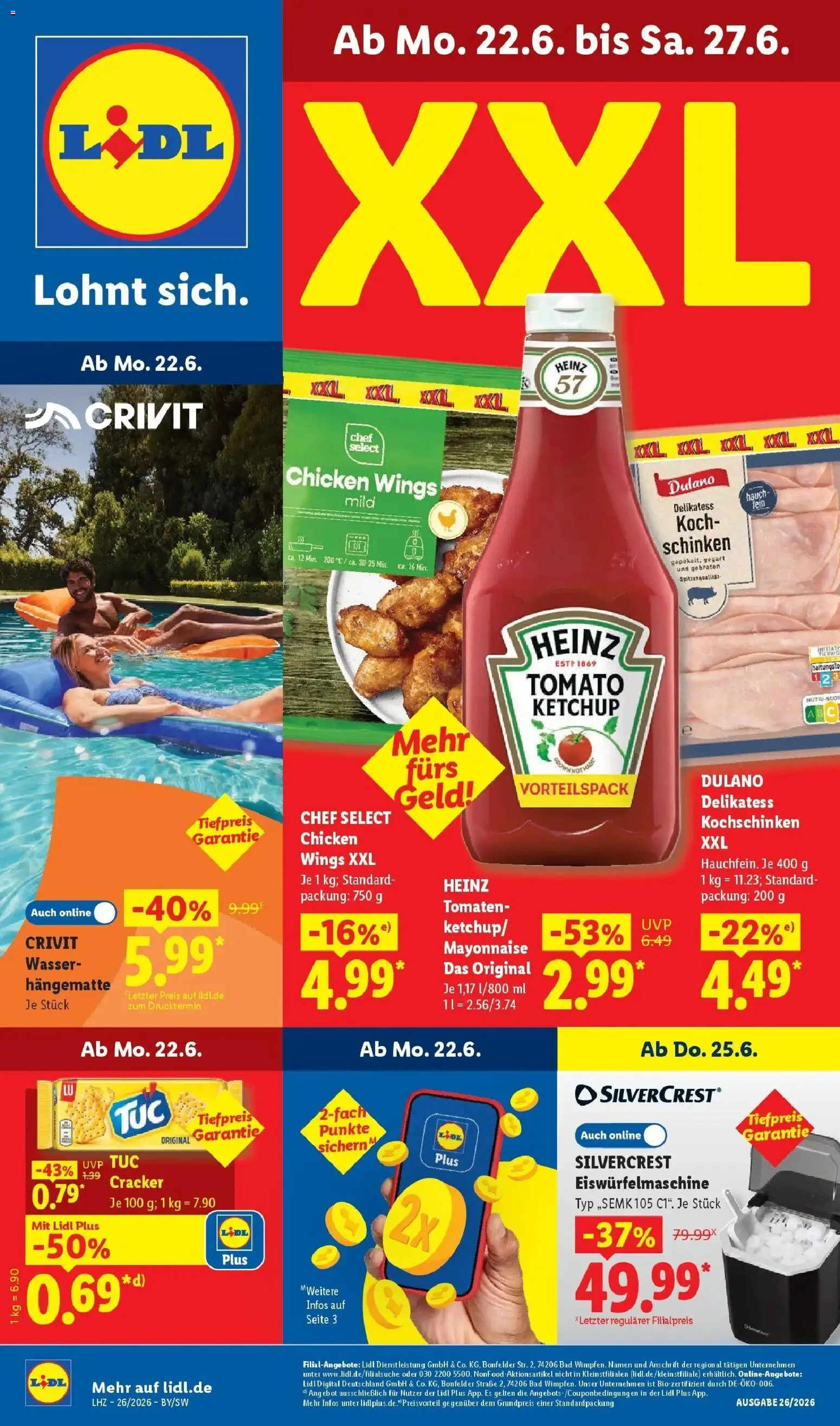 Vorschau von dem Prospekt des Geschäftes Lidl, gültig ab dem 21.06.2026
