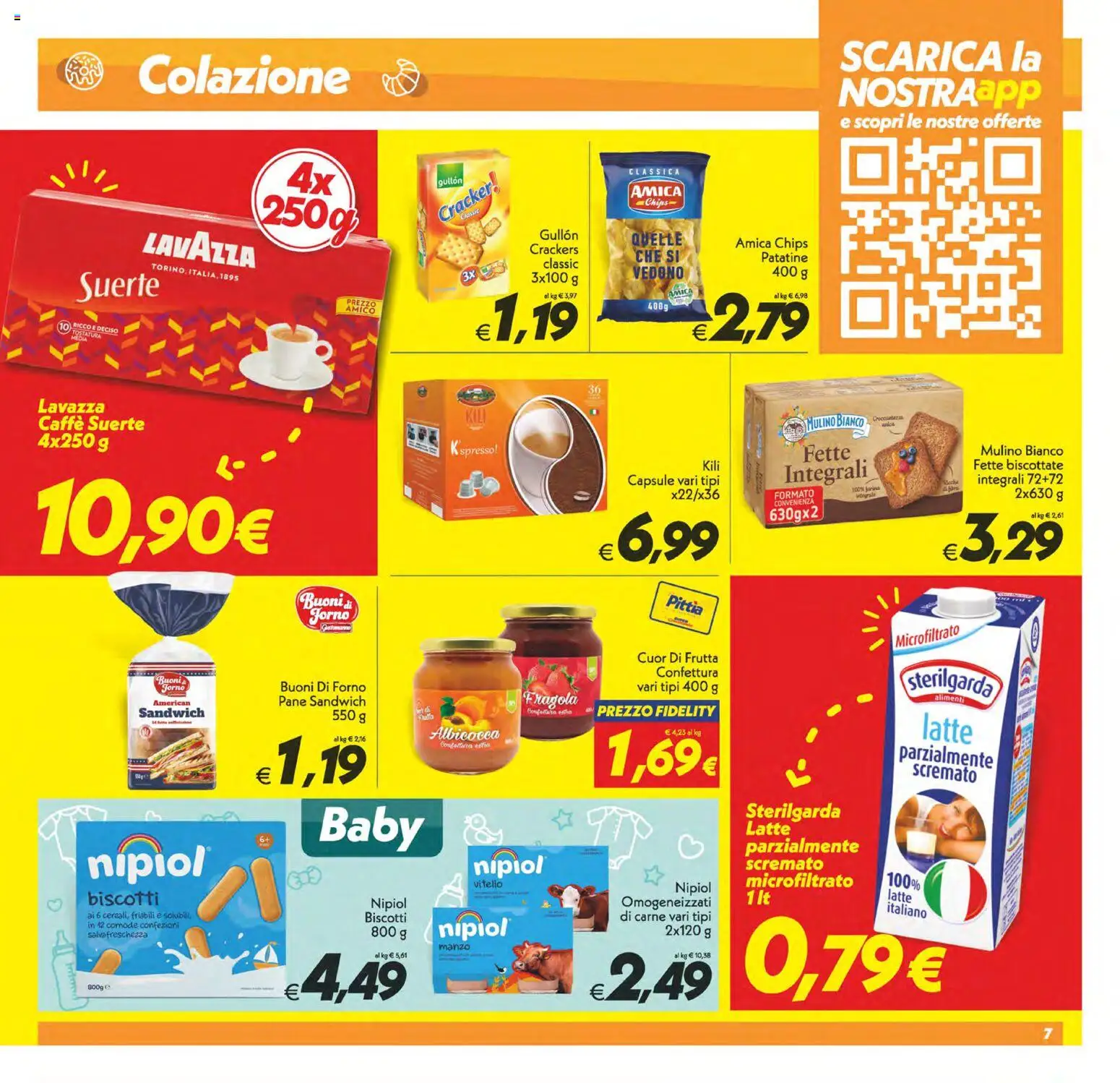 Anteprima dell'opuscolo SuperConveniente volantino dal negozio SuperConveniente valido da 23/10/2026 - Forno, Biscotti, Pane, Crackers, Patatine, Vitello, Fette biscottate, Latte parzialmente scremato