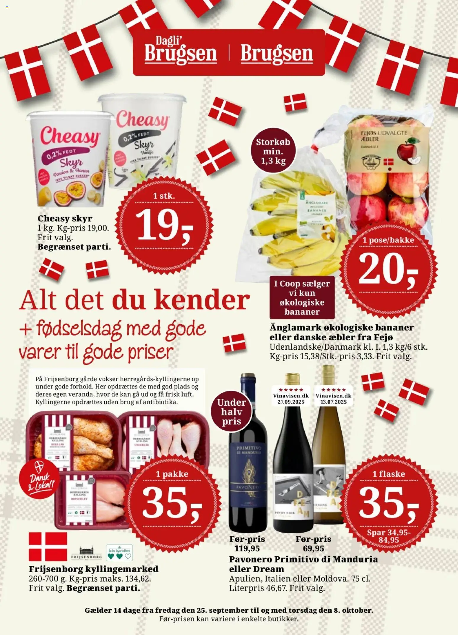 Eksempel på tilbudsavis Dagli'Brugsen - Uge 39-40 fra butik Dagli'Brugsen gyldig fra 25/09/2026