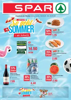 Vorschau des Merkblatts SPAR aktionen vom Shop SPAR gültig von 18.06.2026 bis 24.06.2026