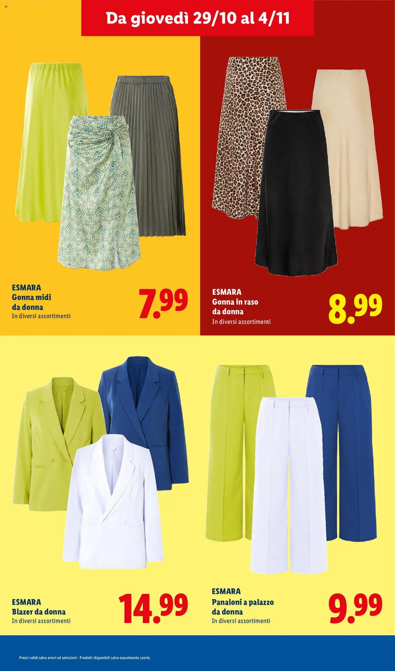 Anteprima dell'opuscolo Lidl volantino L´Autunno Che Vale Davvero dal negozio Lidl valido da 29/10/2026 - Gonna, Pantaloni