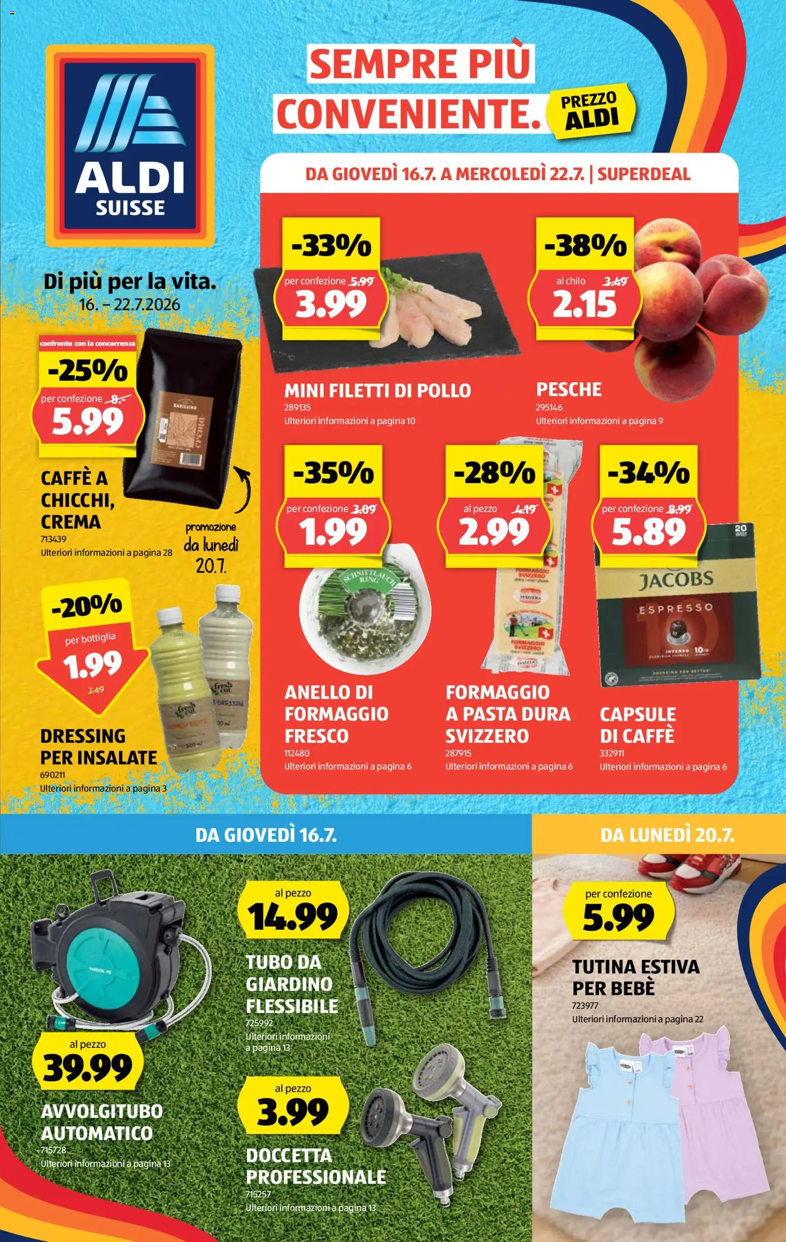 Vorschau des Merkblatts Aldi aktionen IT vom Shop Aldi gültig von 16.07.2026 bis 22.07.2026 - Pasta, Dressing, Hose