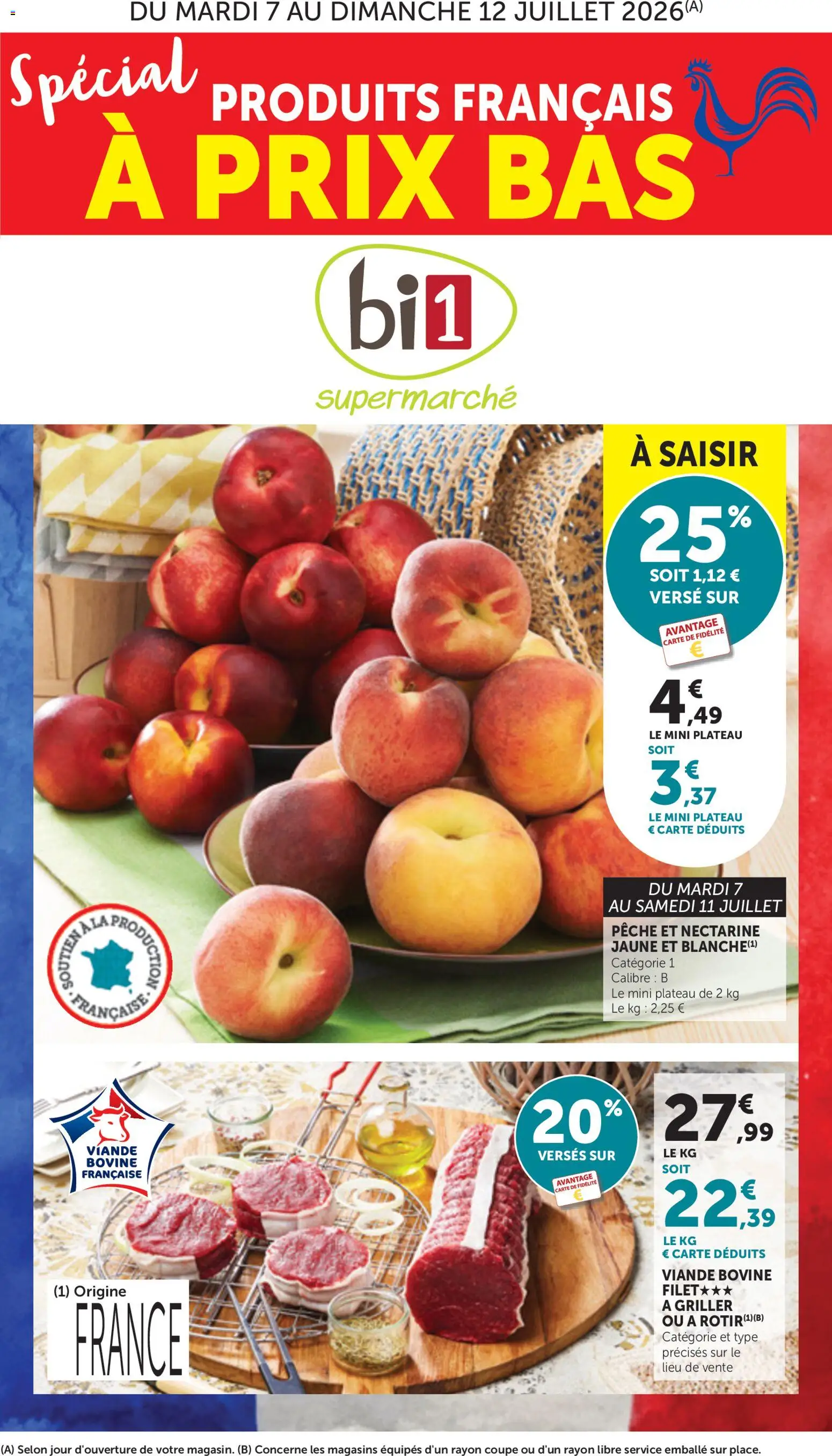 Prévisualisation de bi1 Spécial produits français à prix bas du magasin bi1 formulaire valide 30/06/2026