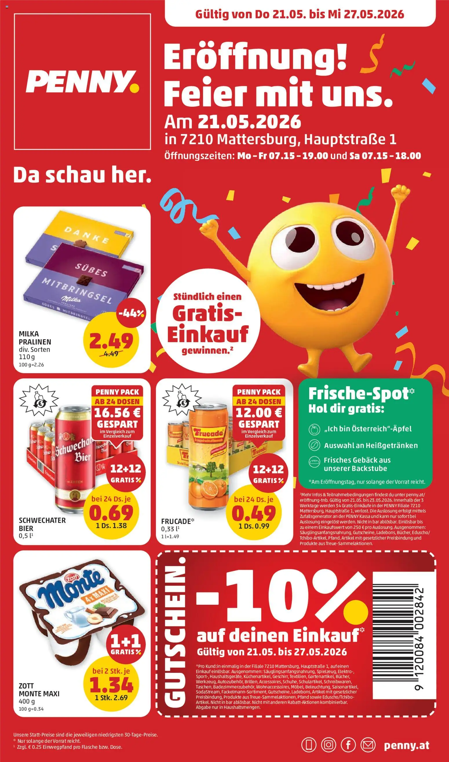 Vorschau der Angebote: Penny Markt Penny Markt Eröffnung in 7210 Mattersburg gültig ab 21.05.2026