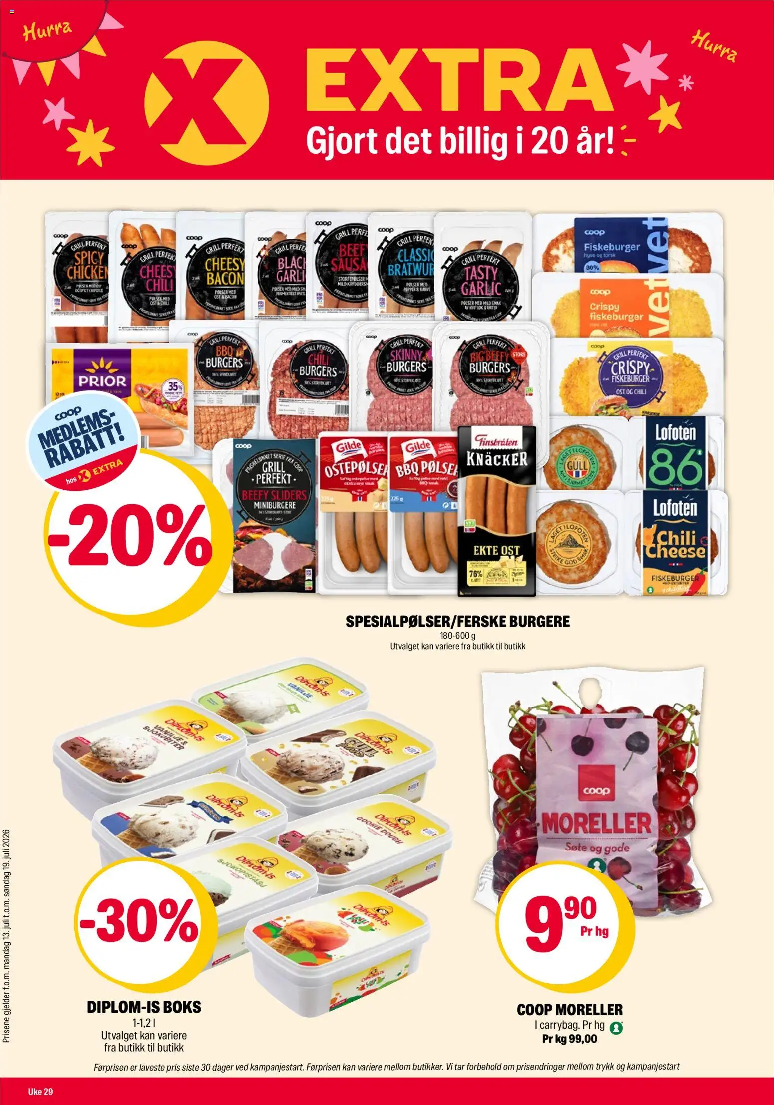 Forhåndsvis Coop Extra kundeavis fra butikk Coop Extra gyldig fra 13/07/2026