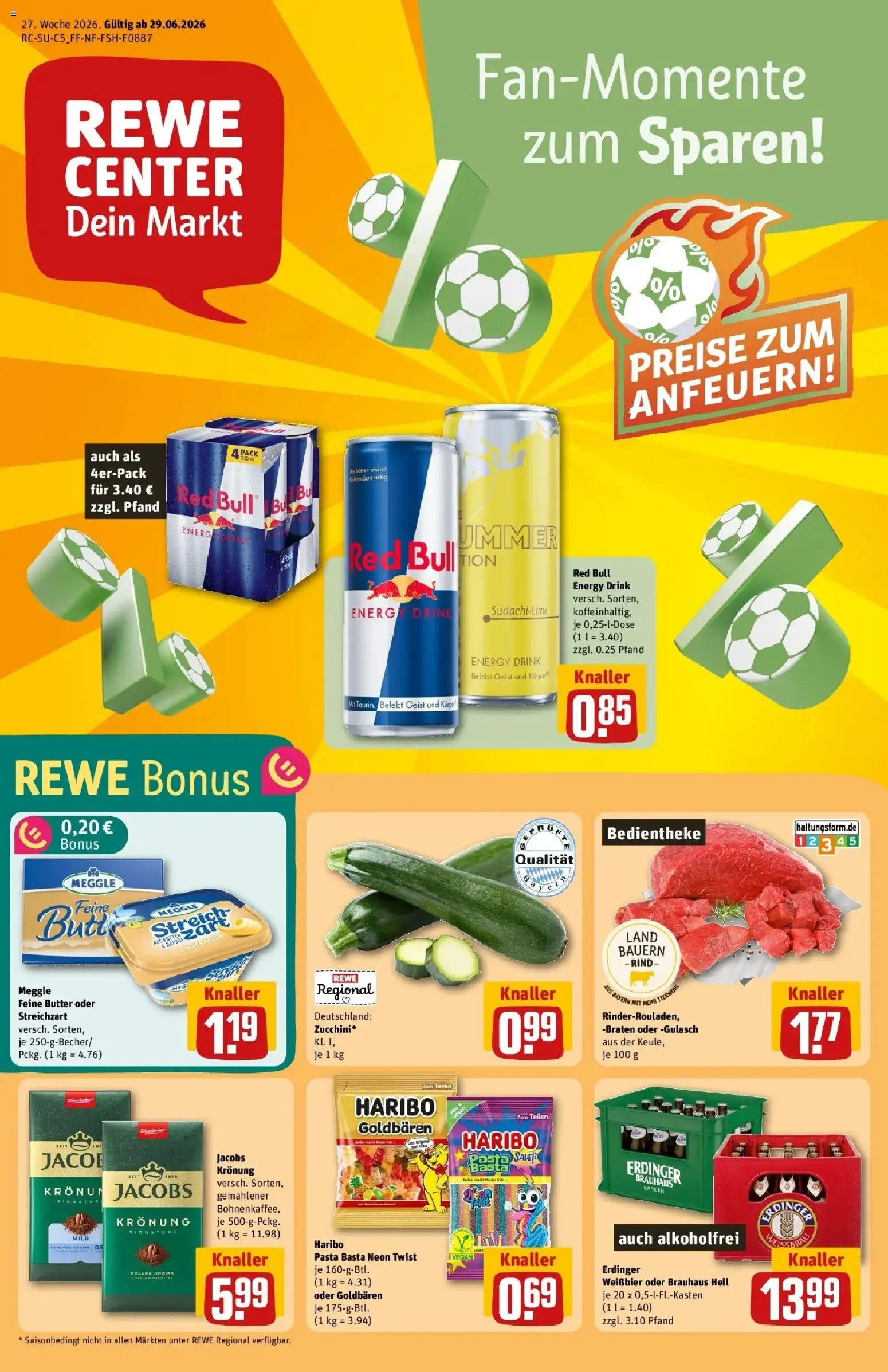 Vorschau von dem Prospekt des Geschäftes Rewe, gültig ab dem 29.06.2026