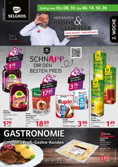 Vorschau von dem Prospekt des Geschäftes Selgros, gültig ab dem 08.10.2026