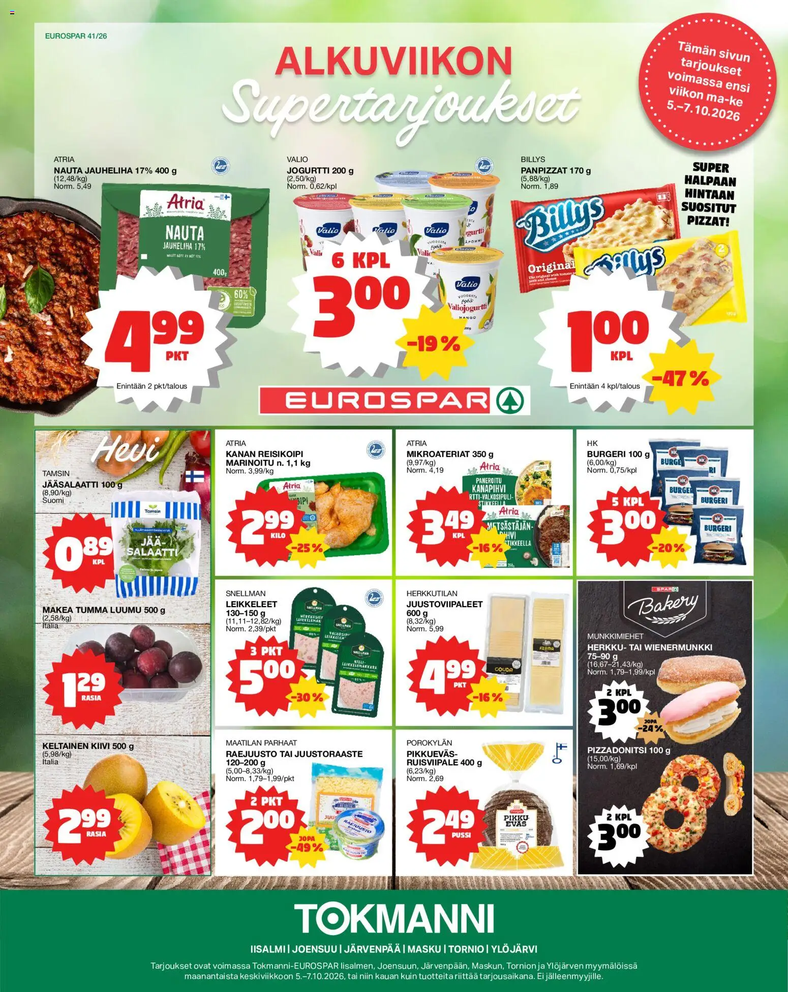 Kaupan Tokmanni Tokmanni Eurospar esikatselu, voimassa 05/10/2026
