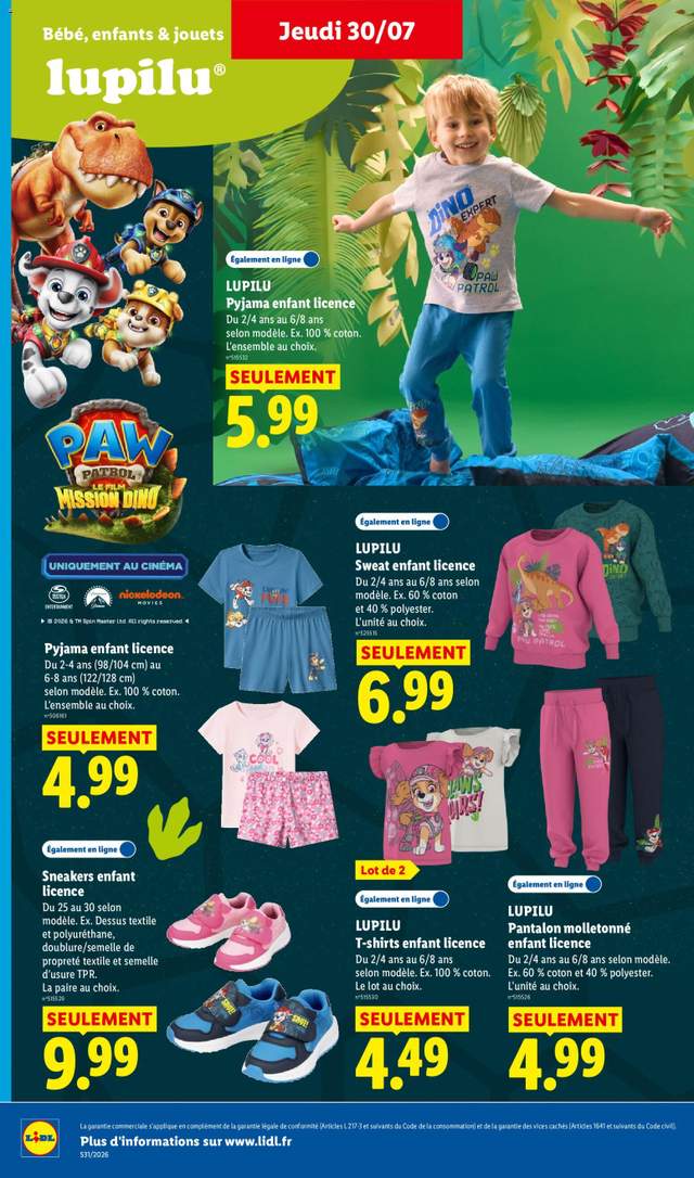 Nouveau catalogue Lidl à partir du 30/07