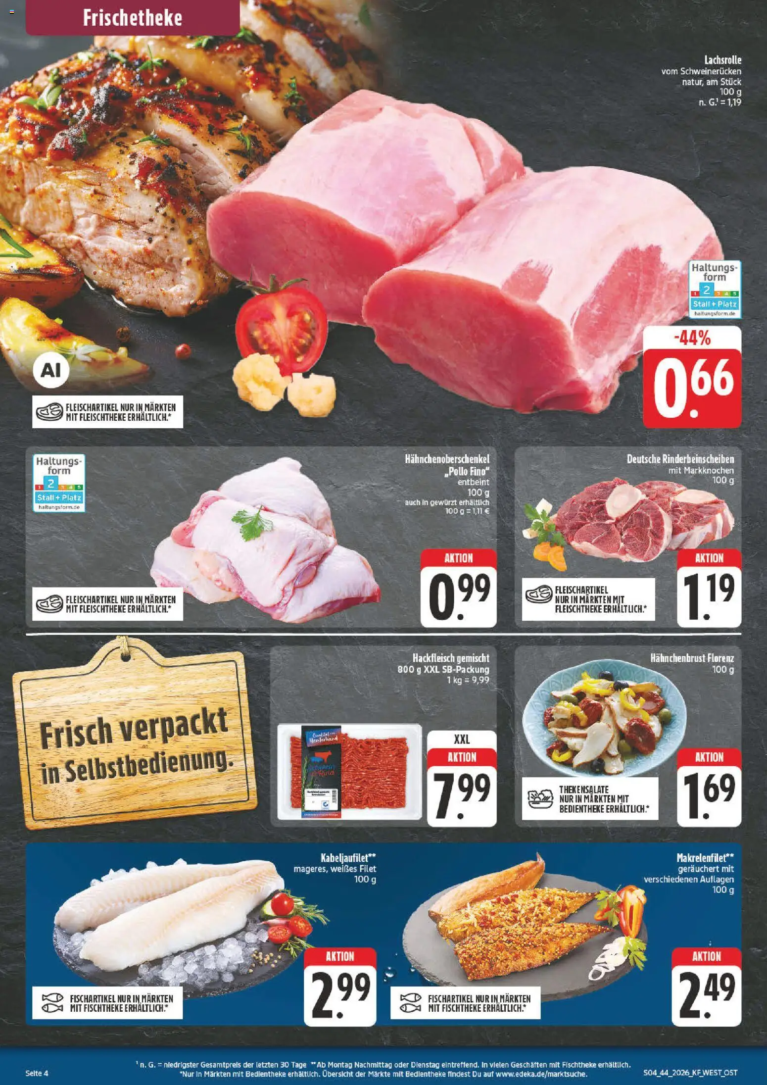 Vorschau von dem Prospekt des Geschäftes nah & gut, gültig ab dem 26.10.2026 - Hackfleisch, Schweinerucken, Hahnchenbrust