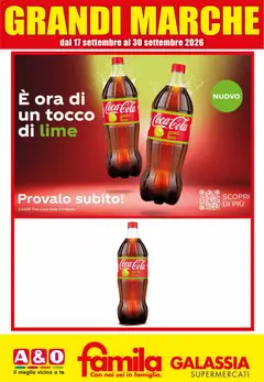 Anteprima dell'opuscolo Famila volantino Grandi Marche dal negozio Famila valido da 17/09/2026
