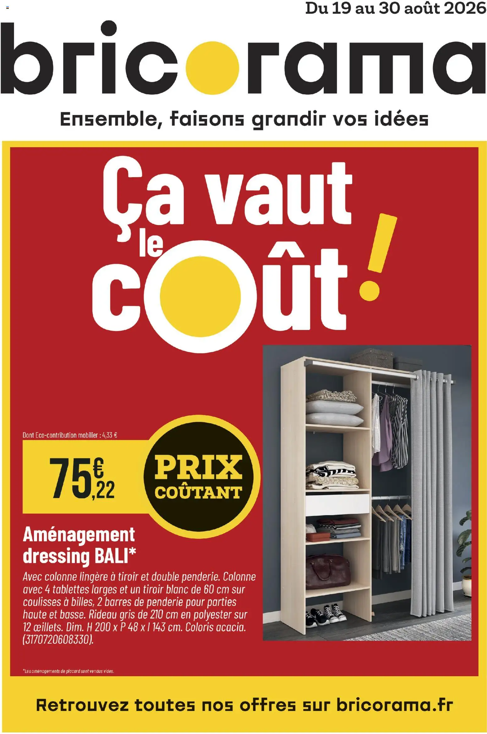 Prévisualisation de Bricorama catalogue du magasin Bricorama formulaire valide 19/08/2026