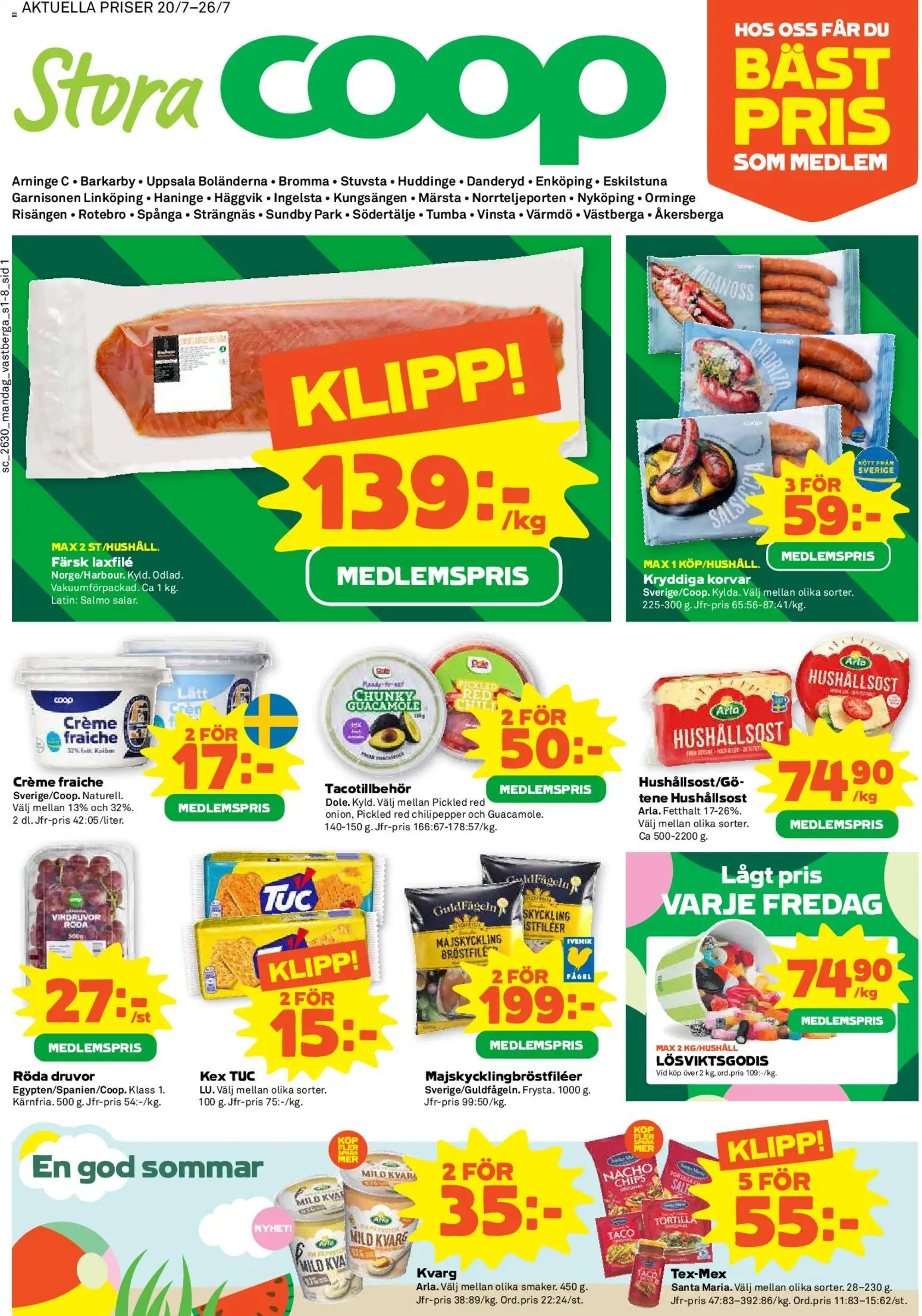 Förhandsgranska reklamblad Stora Coop erbjudanden från butik Stora Coop gäller från 20/07/2026