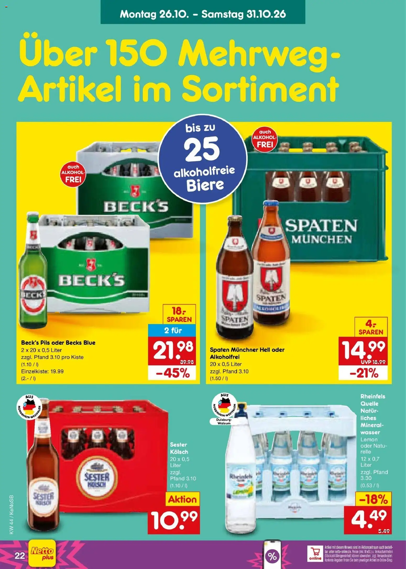 Vorschau von dem Prospekt des Geschäftes Netto Marken-Discount, gültig ab dem 26.10.2026