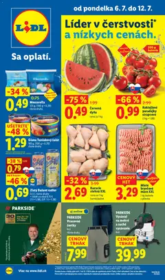 Náhľad Lidl letáku platného od 06.07.2026