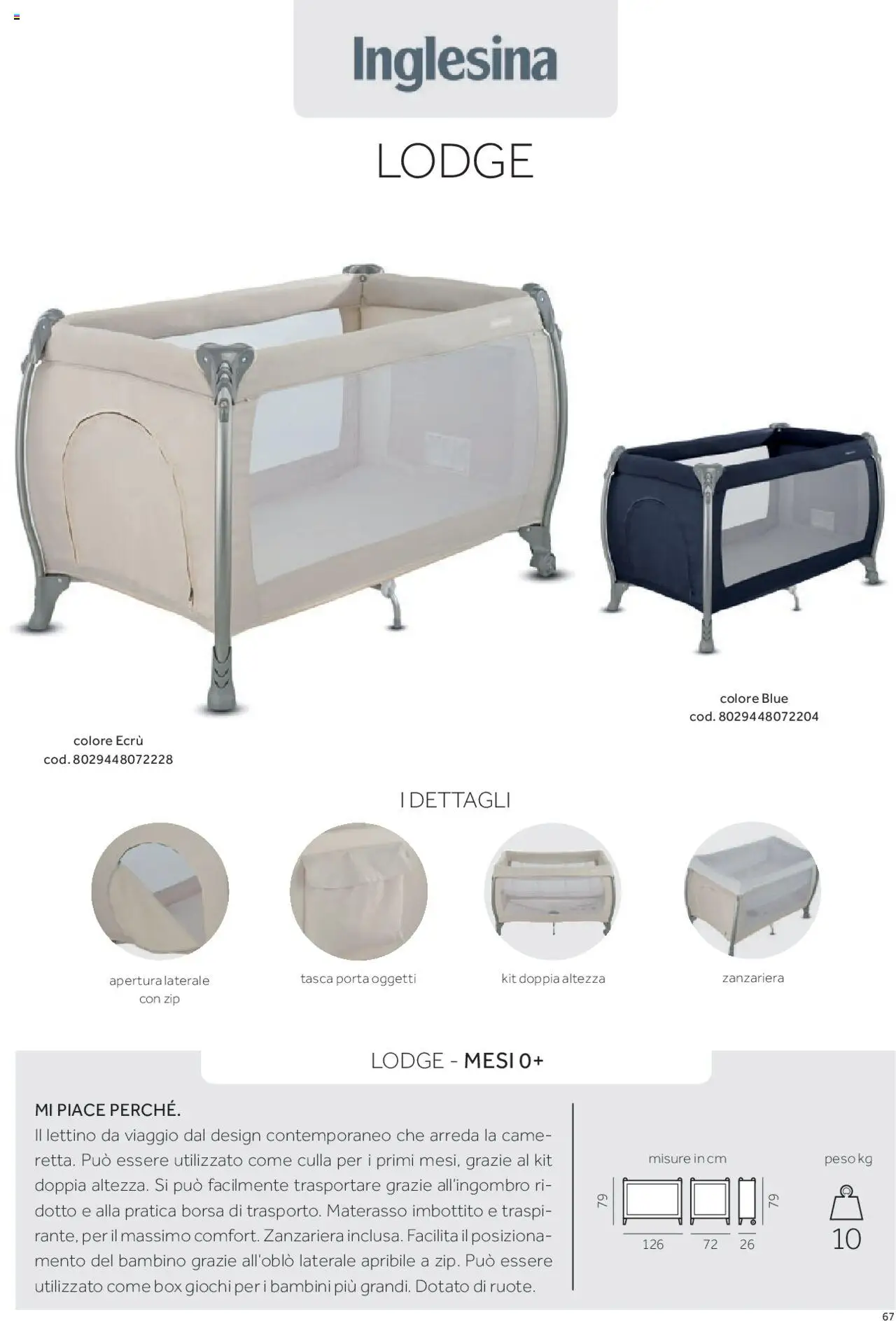 Anteprima dell'opuscolo Catalogo Camarette e Lettini dal negozio Prenatal valido da 01/01/2025 - Borsa, Zanzariera, Materasso, Culla, Lettino