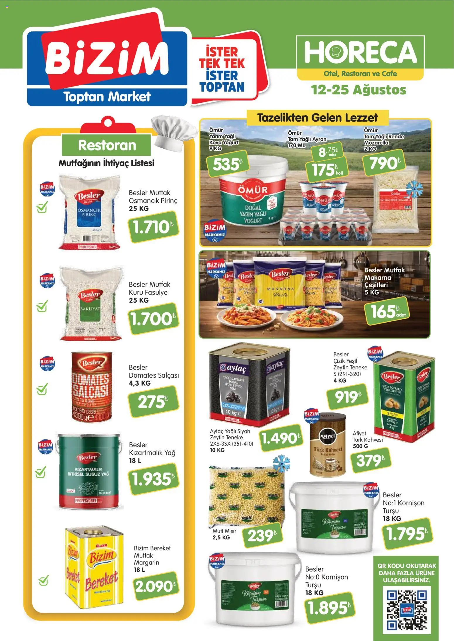 Bizim Toptan Bizim Toptan - Horeca kataloğu 12.08.2026 - Broşürünün önizlemesi