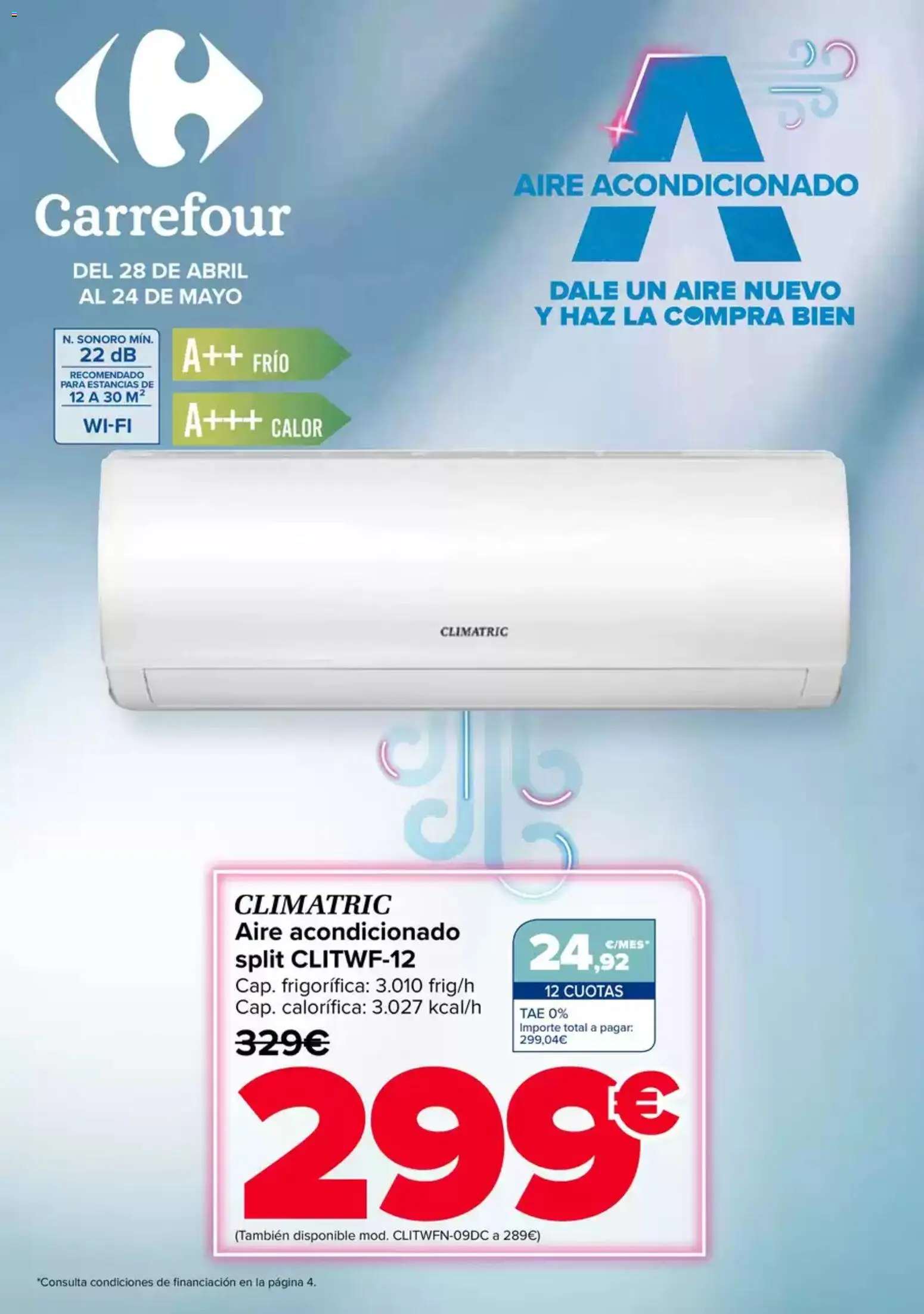 Vista previa del folleto de la tienda Carrefour válido desde el 28/04/2026 - Aire acondicionado