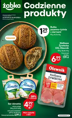 Pogląd gazetki "Żabka gazetka - Codzienne produkty" ze sklepu Żabka ważnej od 09.09.2026