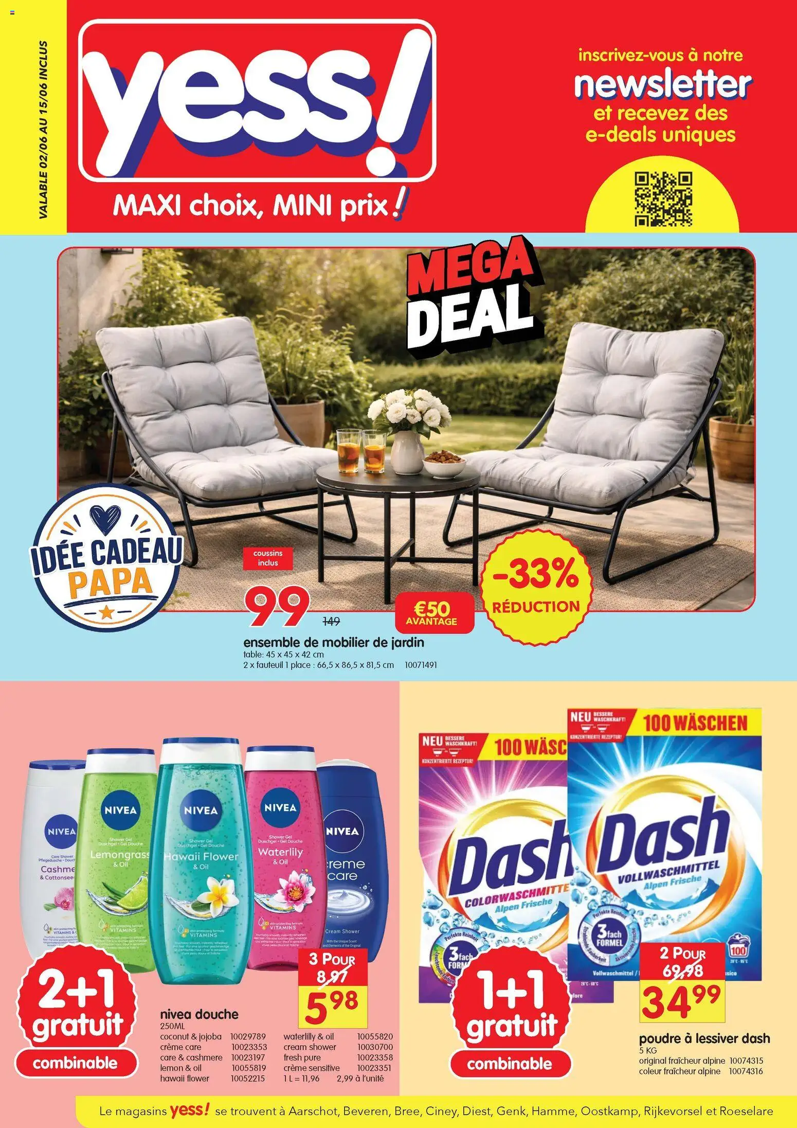 Voorbeeld van yess! Publicité van winkel yess! geldig vanaf 02/06/2026