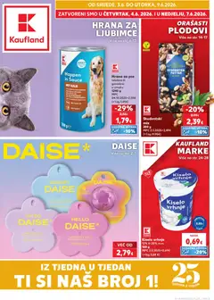 Pregled letka Split-Ravne njive trgovine Kaufland vrijedi od 03.06.2026