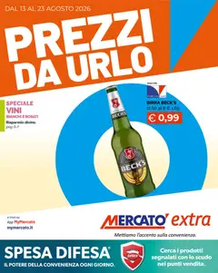 Anteprima dell'opuscolo Mercatò volantino Extra dal negozio Mercatò valido da 13/08/2026