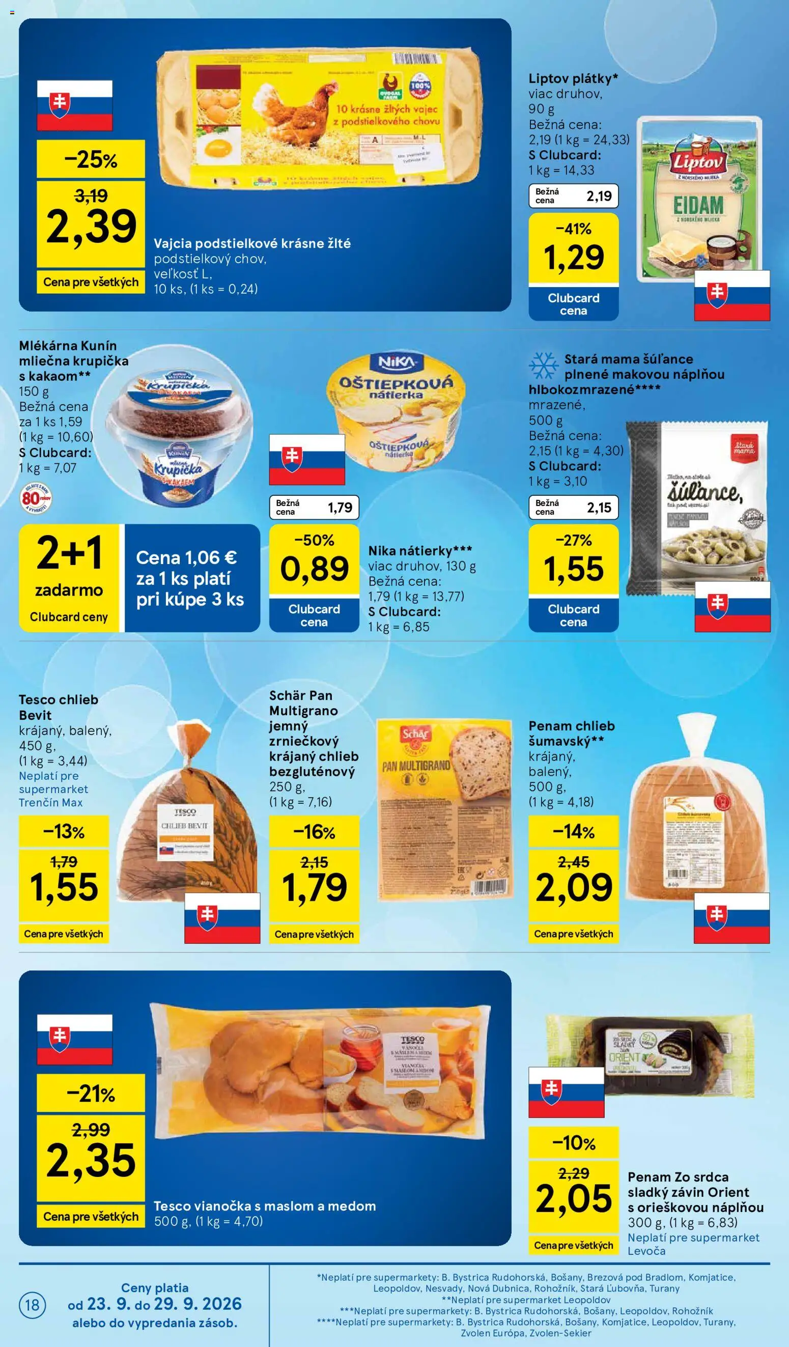 Náhľad Tesco letáku platného od 23.09.2026