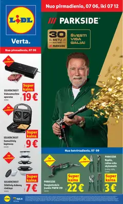 LIDL parduotuvės leidinio LIDL leidinys - Ne maisto prekių pasiūlymai galiojančio nuo 2026.07.06 peržiūra