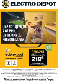Voorbeeld van Electro Depot Publicité van winkel Electro Depot geldig vanaf 27/05/2026