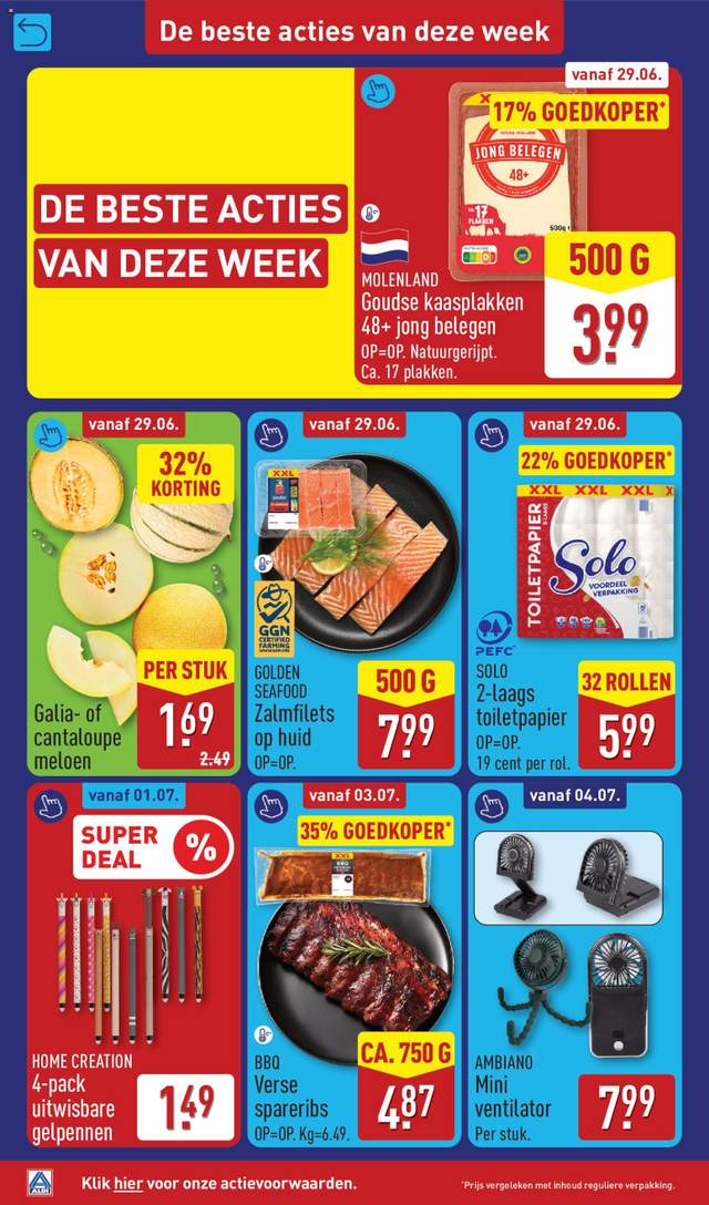 Nieuwe Aldi folder vanaf 29-06