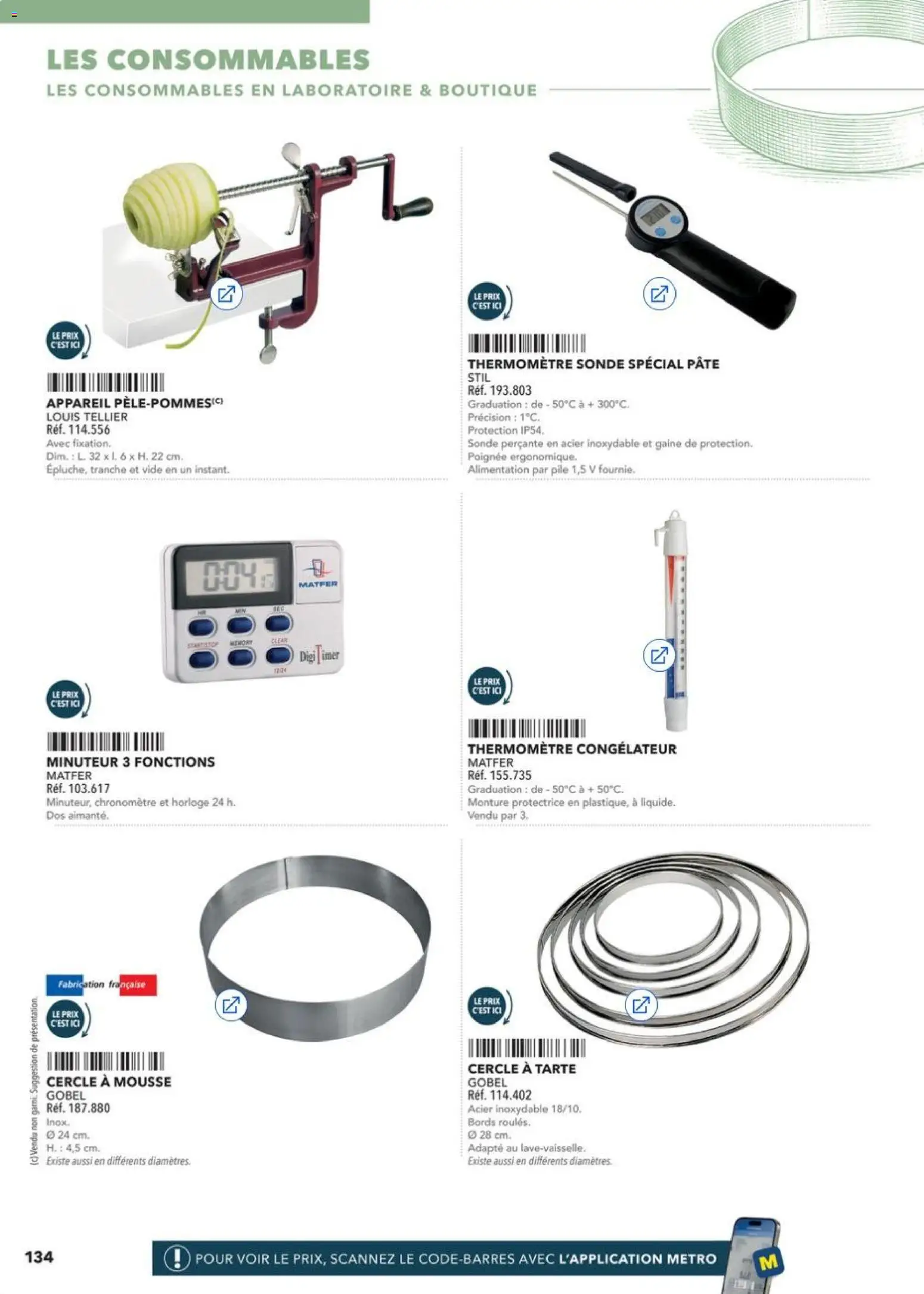 Prévisualisation de Boulangers Pâtissiers du magasin METRO formulaire valide 30/04/2026 - Alimentation, Congélateur, Pâte, Thermomètre, Tarte, Mousse