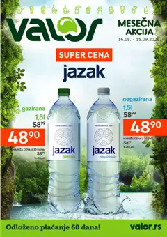 Pregled Valor kataloga - važi od 16.08.2026
