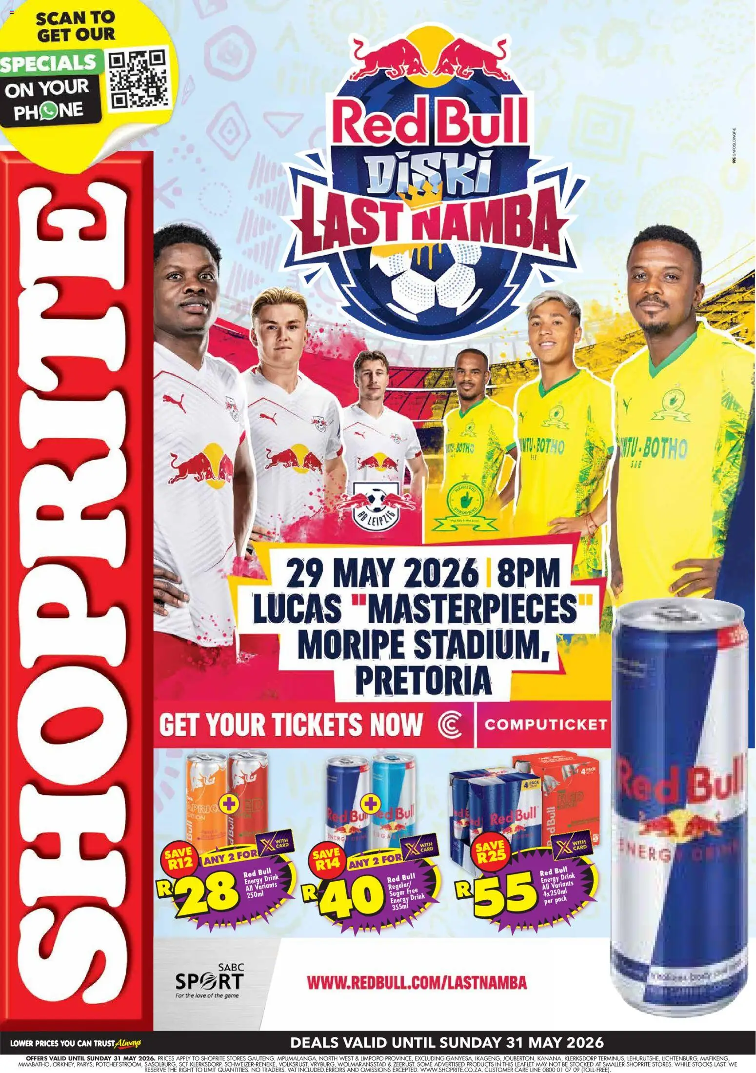Preview of Shoprite flyer valid from 22/05/2026 - Phone, Sugar, Energy drink