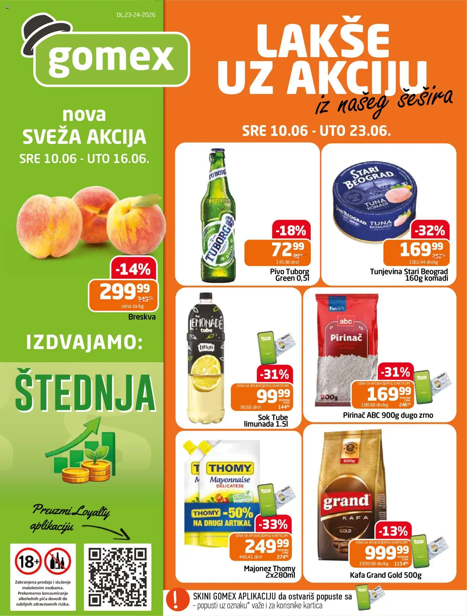 Pregled Gomex kataloga - važi od 10.06.2026