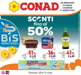 Anteprima dell'opuscolo Conad volantino Gonzaga dal negozio Conad valido da 29/07/2026