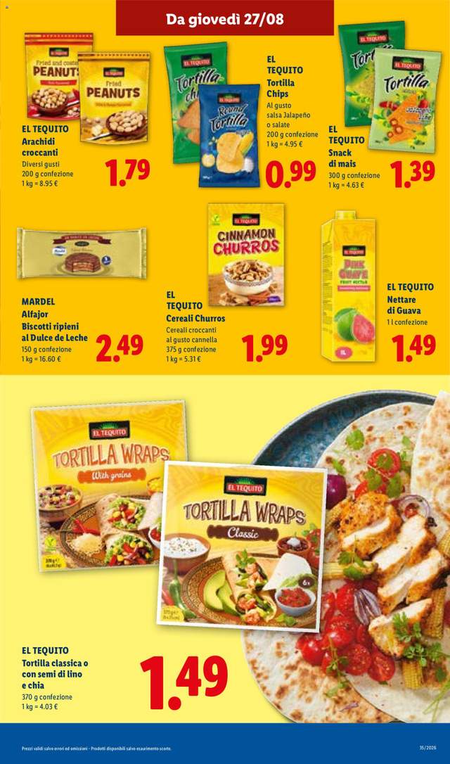Nuovo volantino Lidl dal 27/08