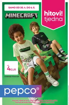 Pregled letka Pepco Katalog trgovine Pepco vrijedi od 30.04.2026