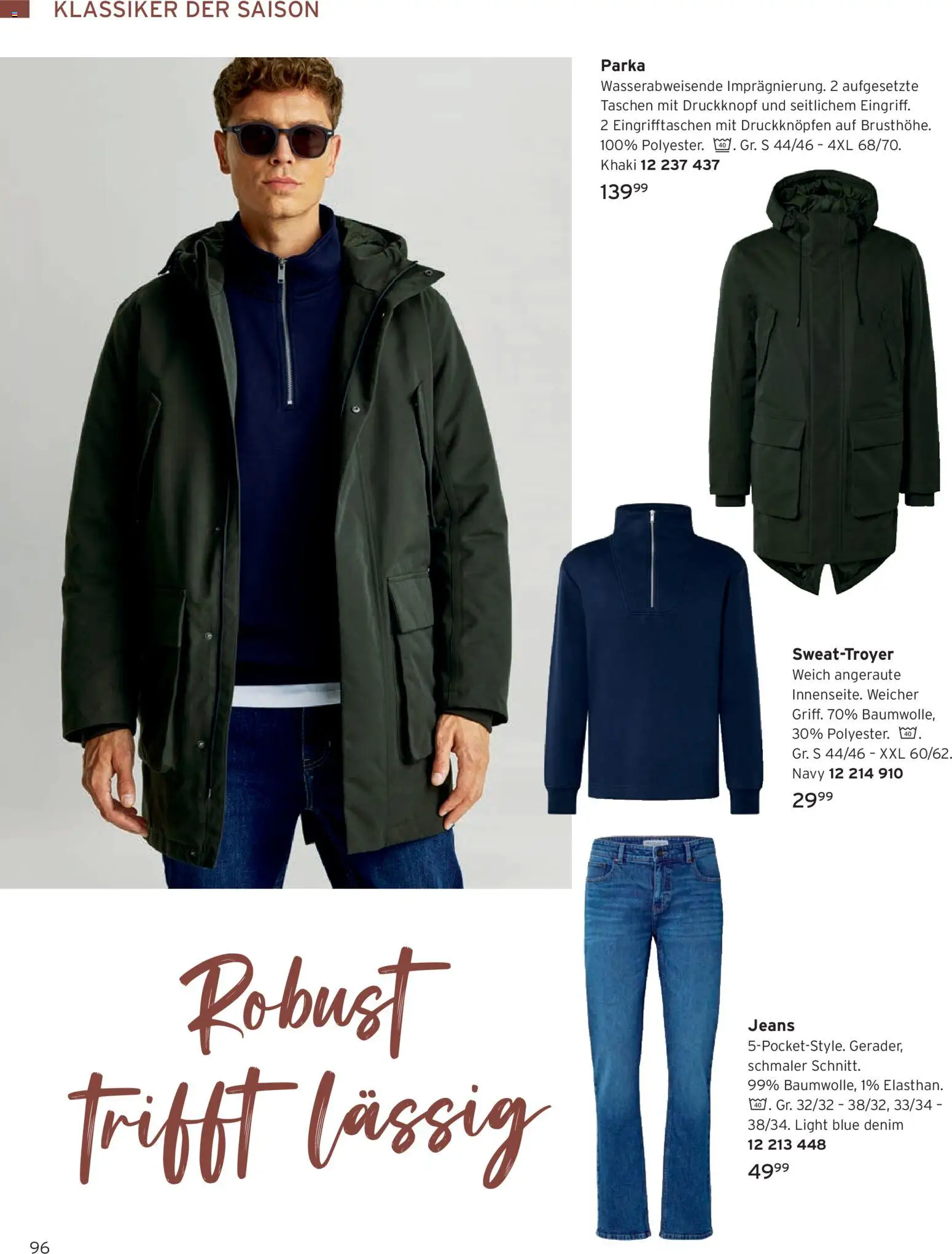 Vorschau von dem Prospekt des Geschäftes Tchibo, gültig ab dem 01.11.2026 - Jeans, Taschen, Parka