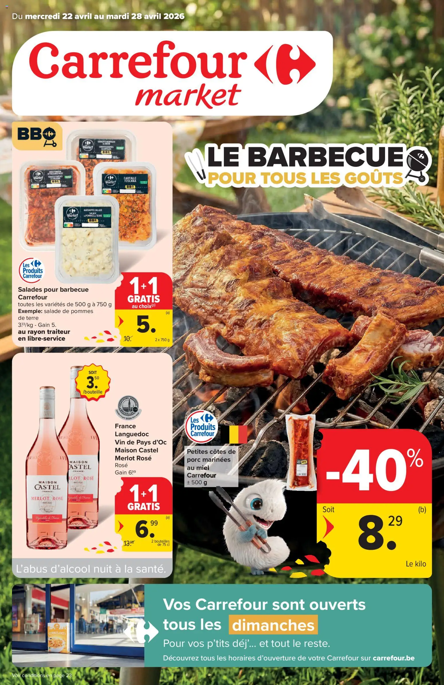 Voorbeeld van Carrefour Publicité Market van winkel Carrefour geldig vanaf 22/04/2026 - La, Barbecue, Salades, Salade, Aardappelsalade