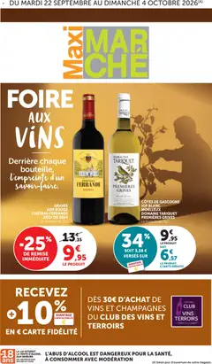 Prévisualisation de bi1 Catalogue foire aux vins du magasin bi1 formulaire valide 22/09/2026