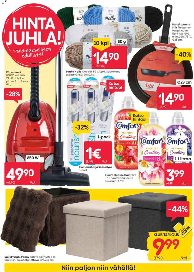 Uusi Rusta tarjouslehti alkaen 27/07