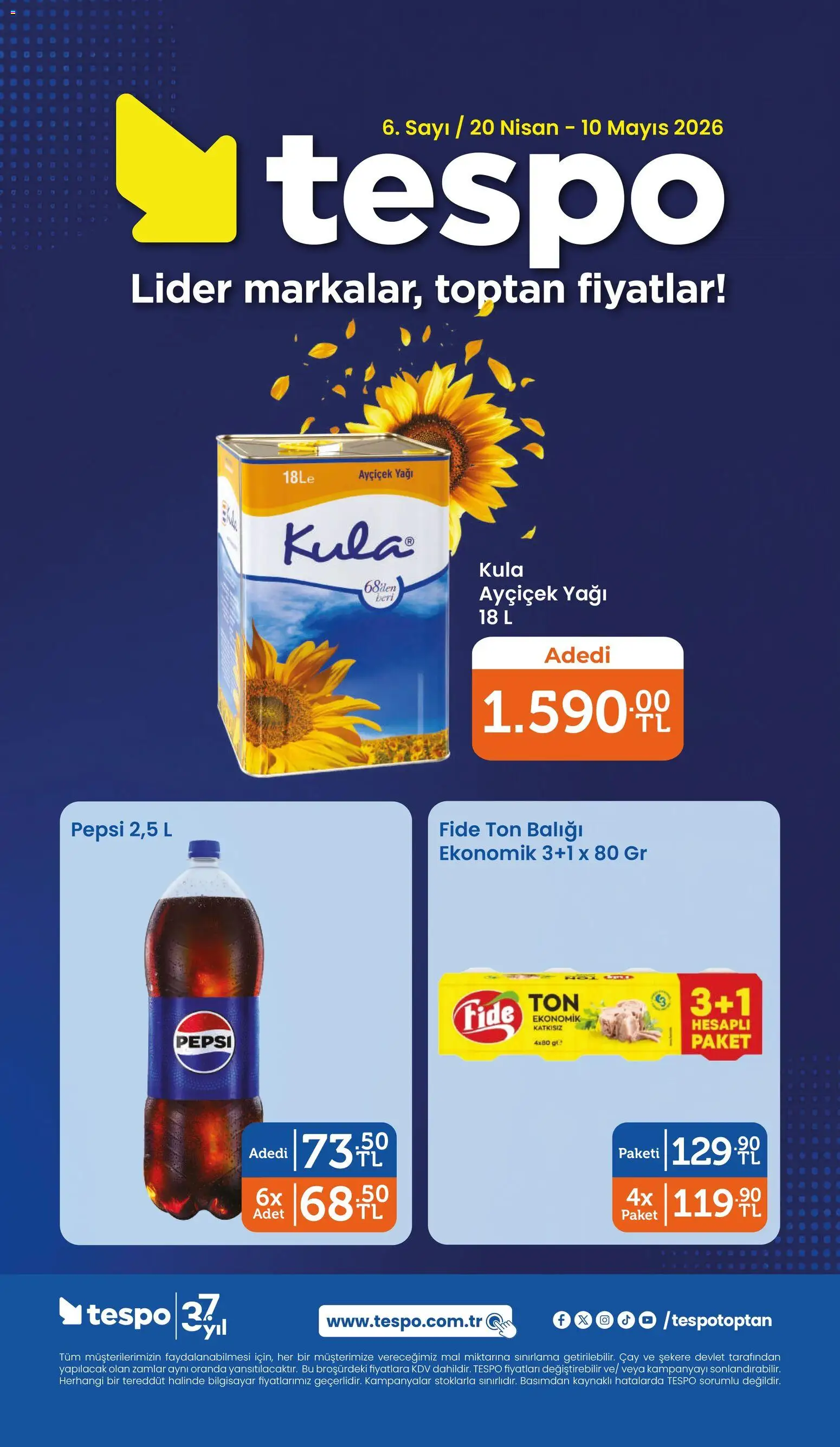 Tespo Tespo Katalog 20.04.2026 - Broşürünün önizlemesi - Bilgisayar, Çay, Ton balığı