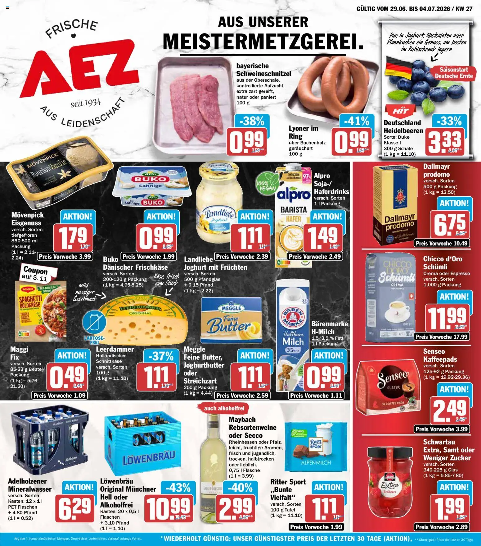 Vorschau von dem Prospekt des Geschäftes AEZ, gültig ab dem 29.06.2026